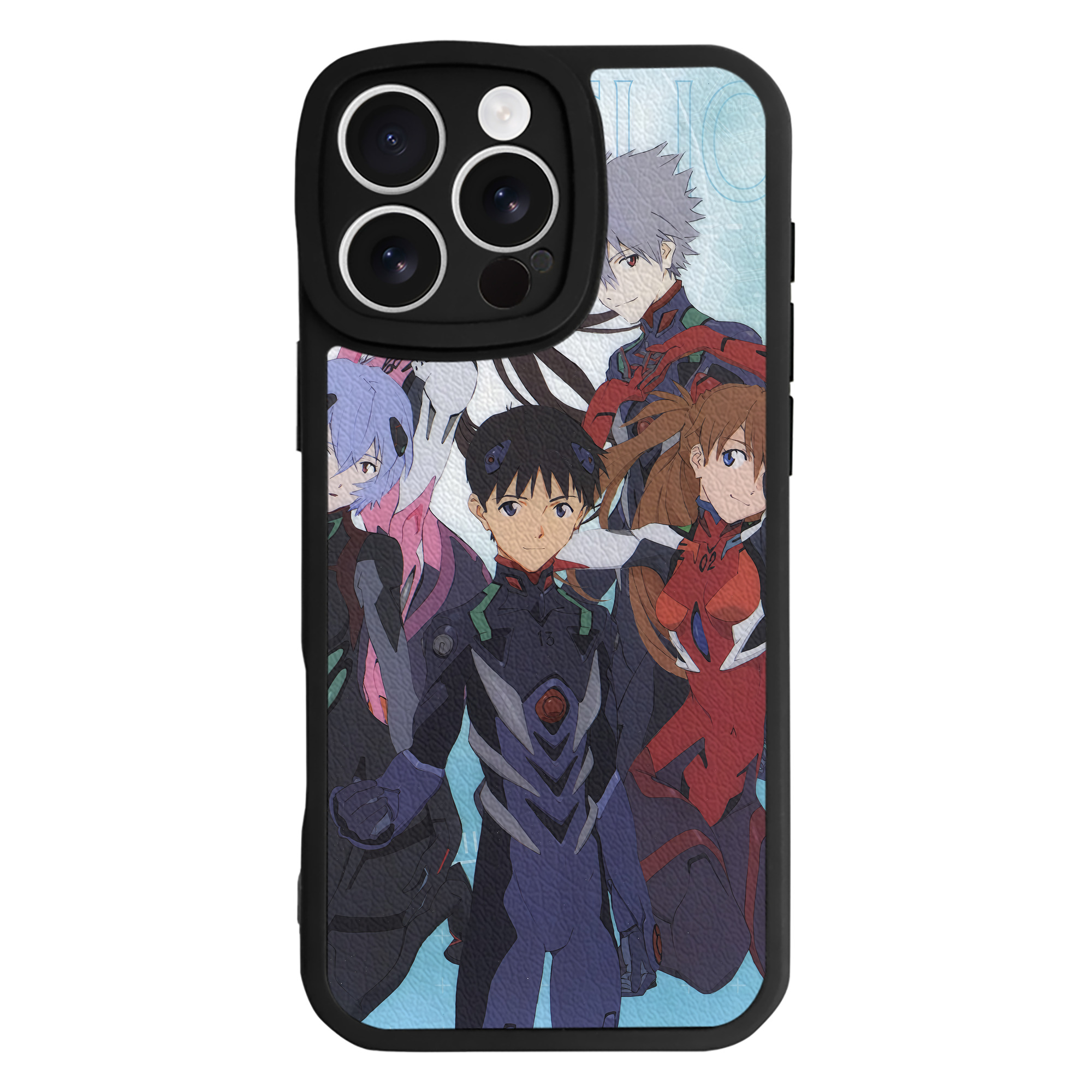 （画像用） EVA 新世紀エヴァンゲリオン 【iPhone 16シリーズ対応】シリコンスマホケース（レザー調） 材質：シリコン
